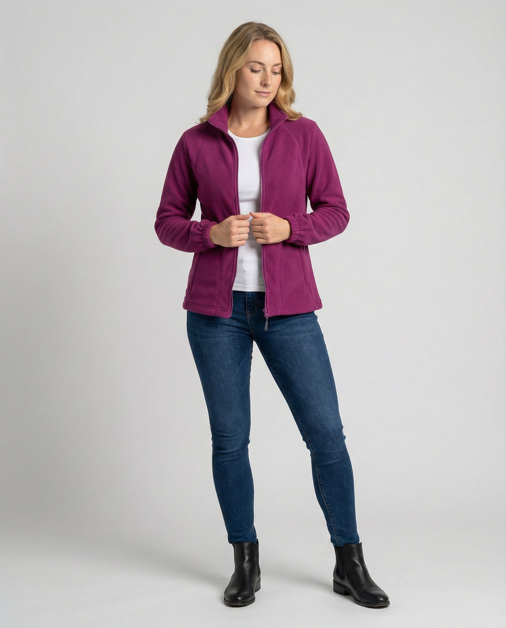 Women's Fleece Jacket Stand Collar