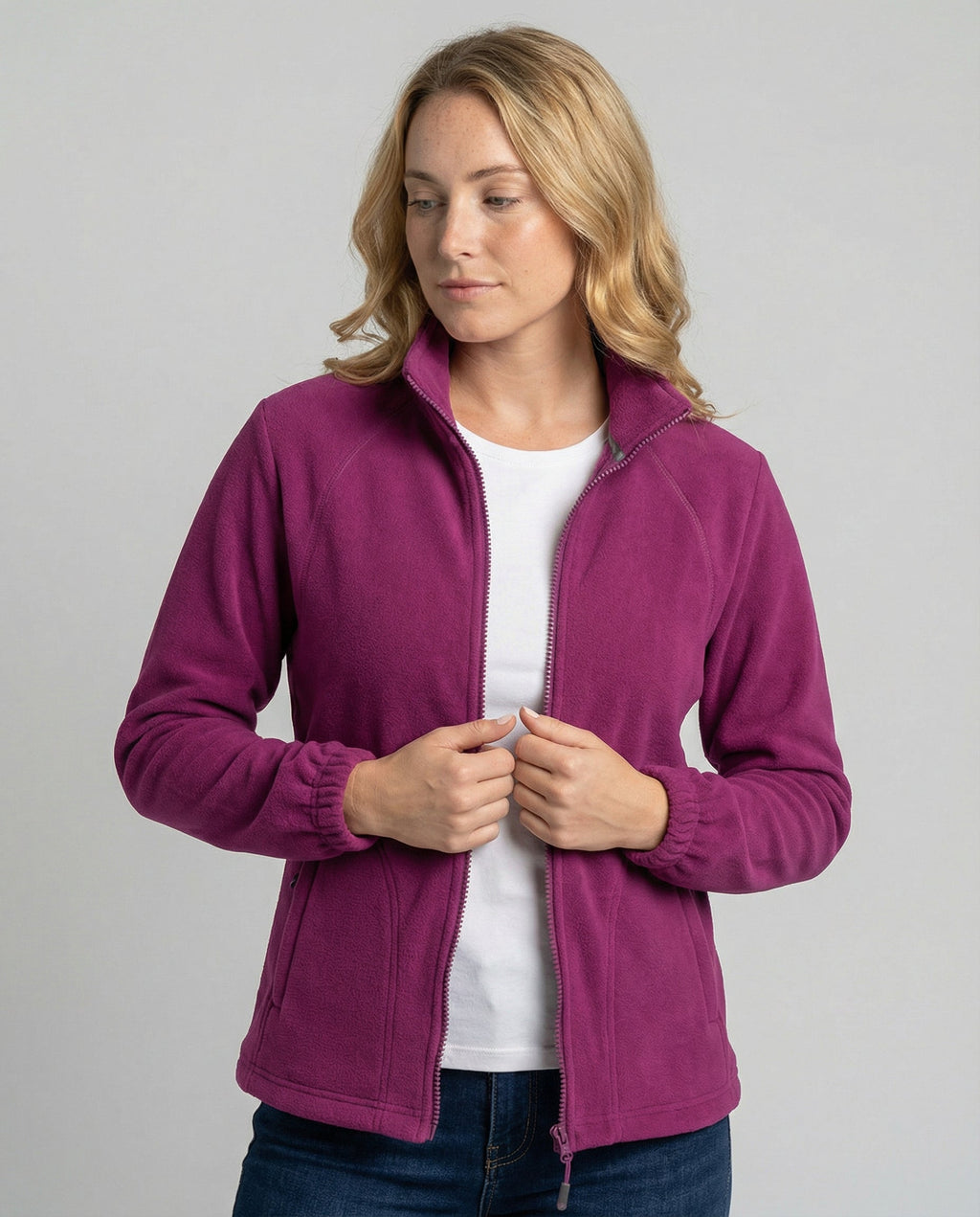 Women's Fleece Jacket Stand Collar
