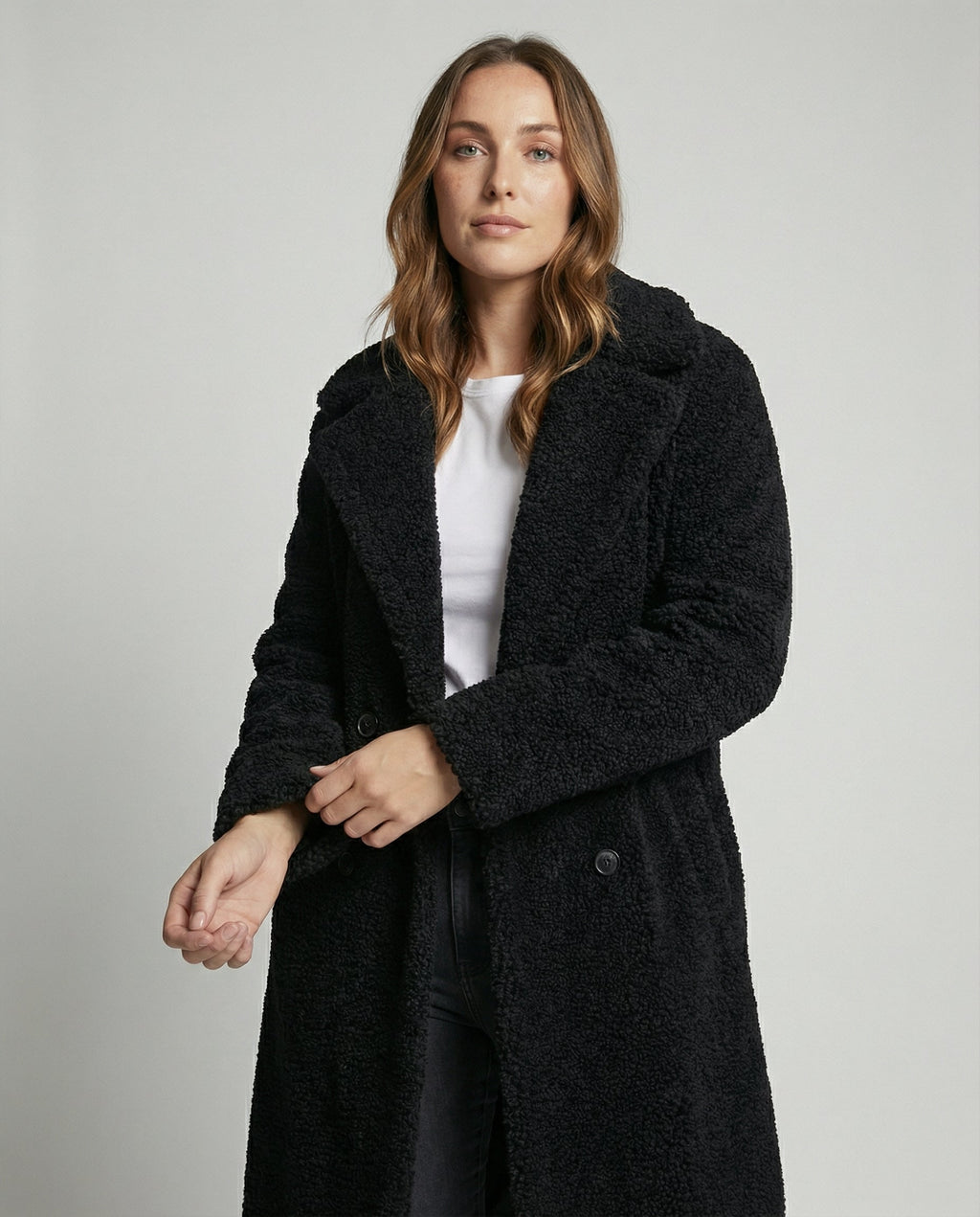 Long Teddy Coat Women
