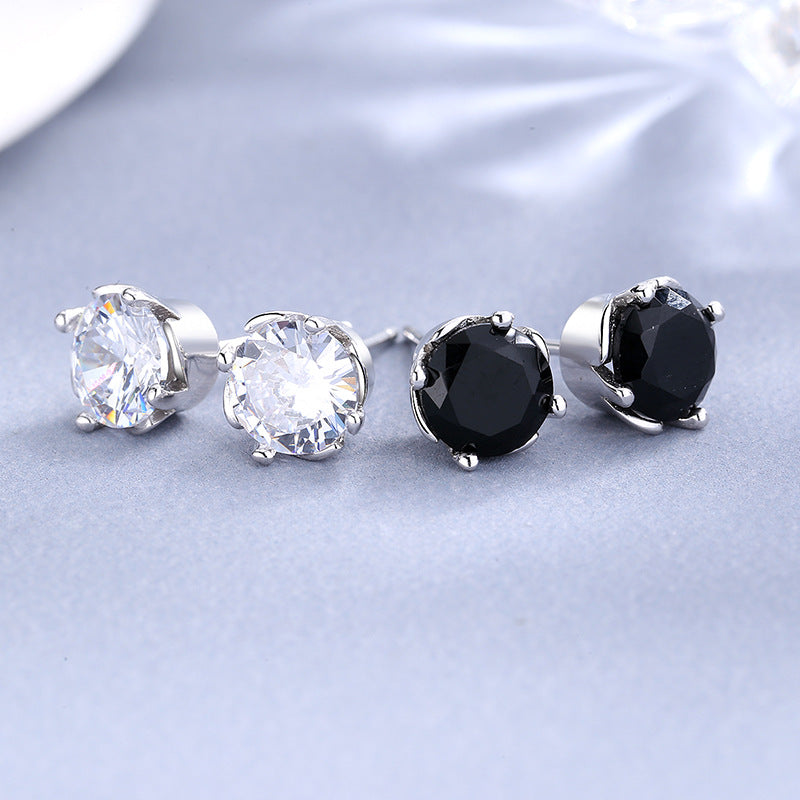Ladies earrings with sparkling crystals in exquisite wreath design