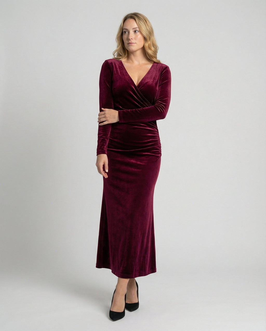 Elegant Velvet Bodycon Dress