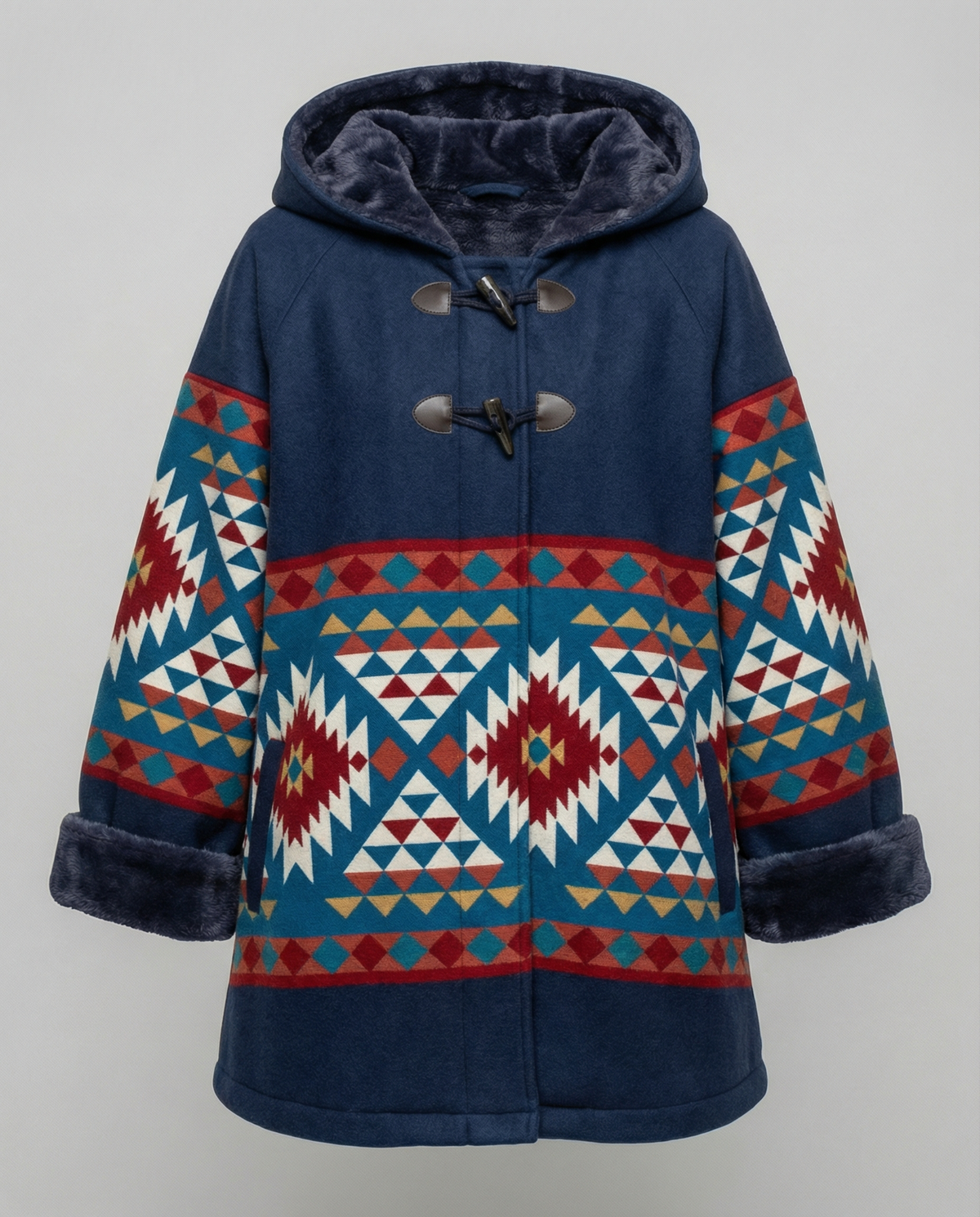 Printed Vintage Coat Women