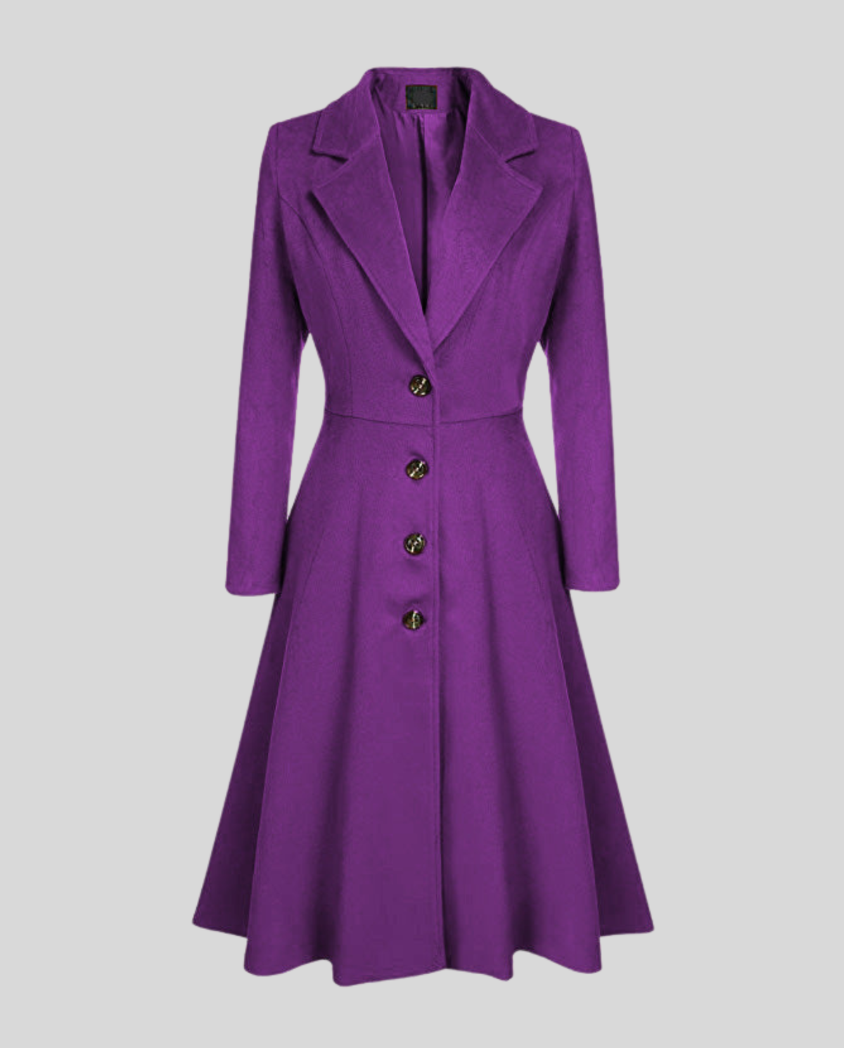 Elegant women's wool coat winter