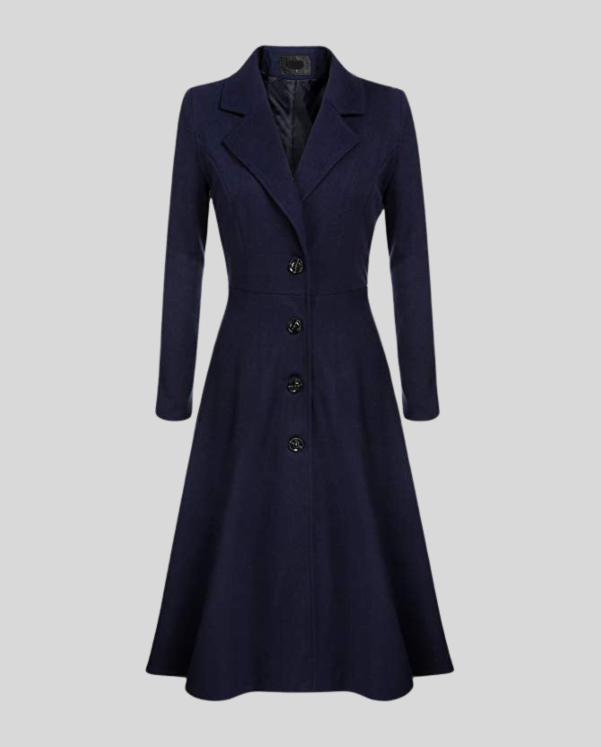 Elegant women's wool coat winter