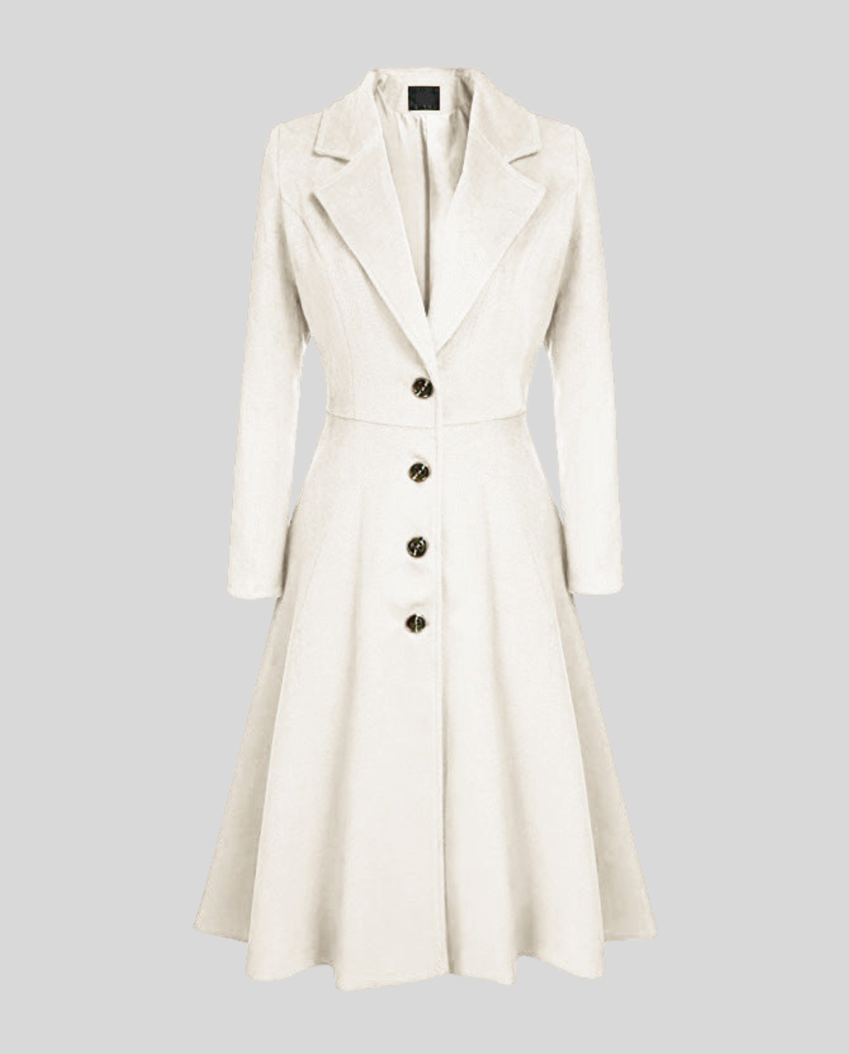 Elegant women's wool coat winter