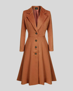 Elegant women's wool coat winter