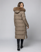 Long quilted coat women's winter