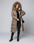 Long quilted coat women's winter