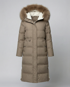 Long quilted coat women's winter