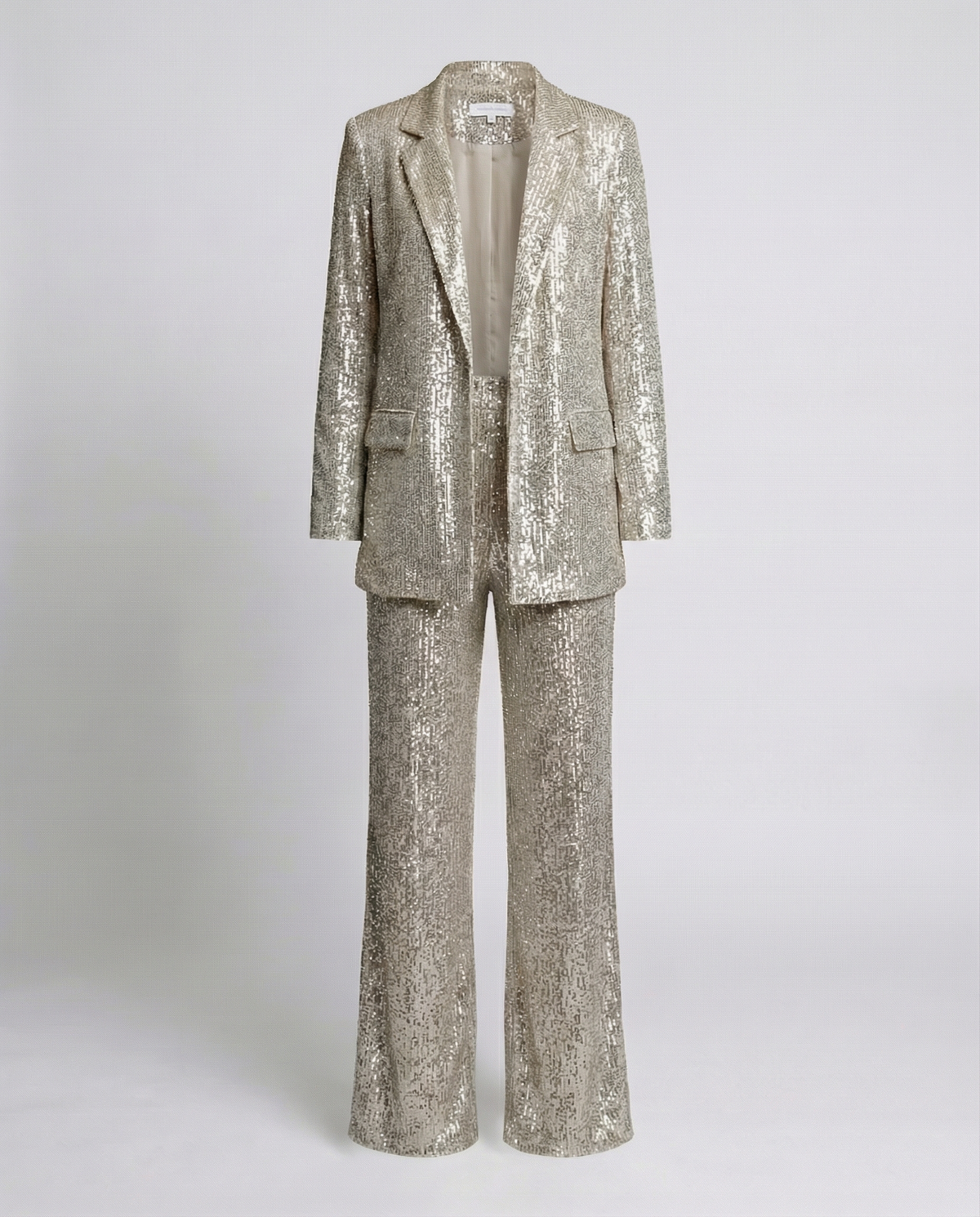 Sequin suit women High-waist