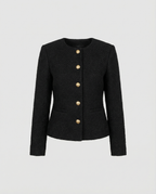 Simple Single-Breasted Women's Jacket Elegant