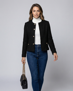 Simple Single-Breasted Women's Jacket Elegant