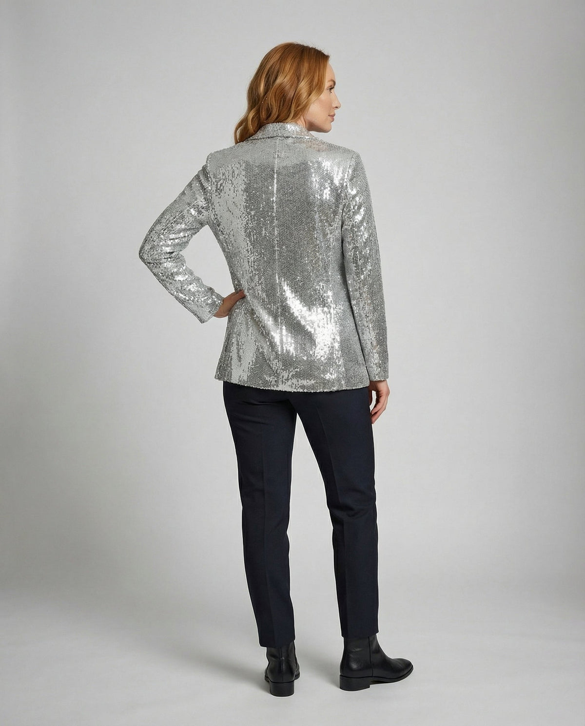 Glamorous Sequin Lapel Blazer