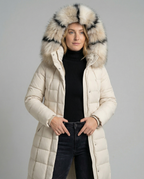 Padded women's down jacket