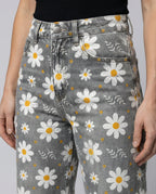 Floral Wide Women's Jeans
