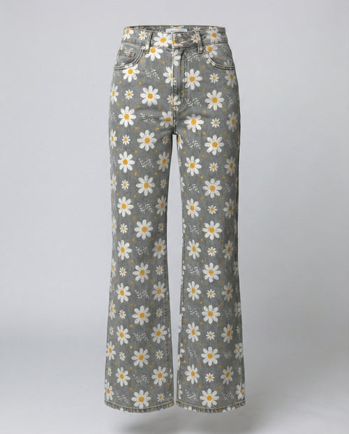 Floral Wide Women's Jeans