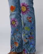 High-waisted women's flared pants