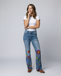 High-waisted women's flared pants