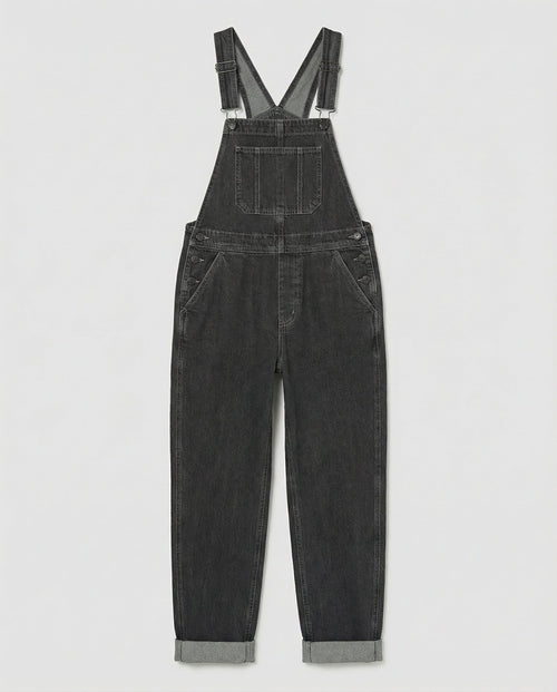 Denim Cross Back Overalls Women