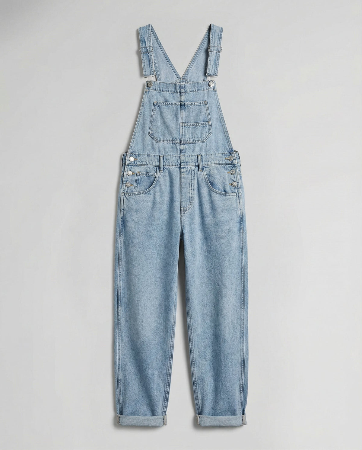 Denim Cross Back Overalls Women