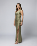 Elegant Satin Evening Dress Women