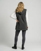 Cozy lambskin imitation vest women