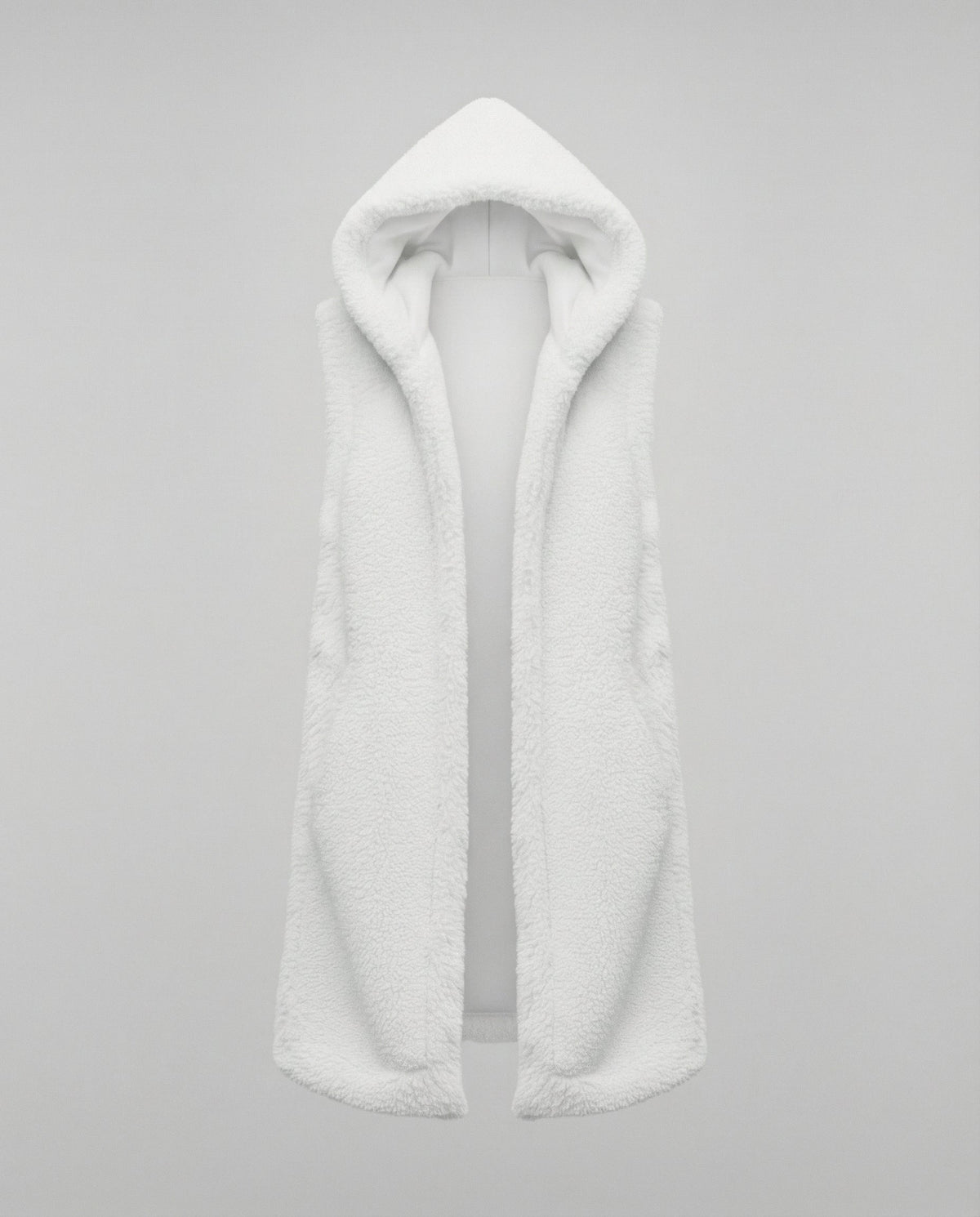 Cozy lambskin imitation vest women