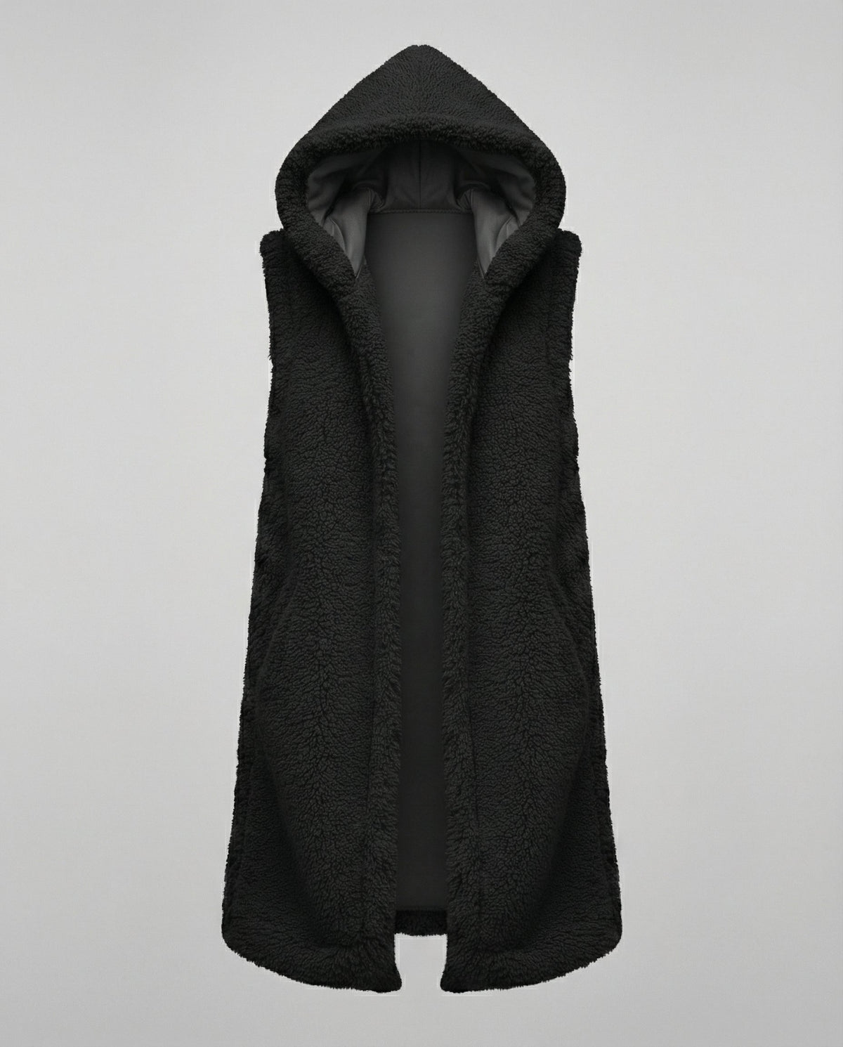 Cozy lambskin imitation vest women