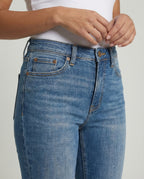 Shaping belly control women's jeans