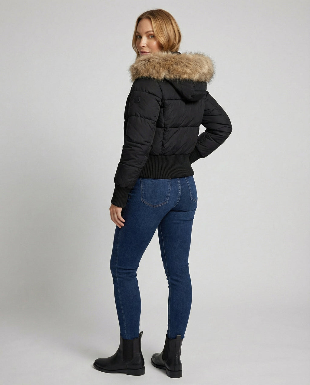 Cropped Padded Winter Jacket
