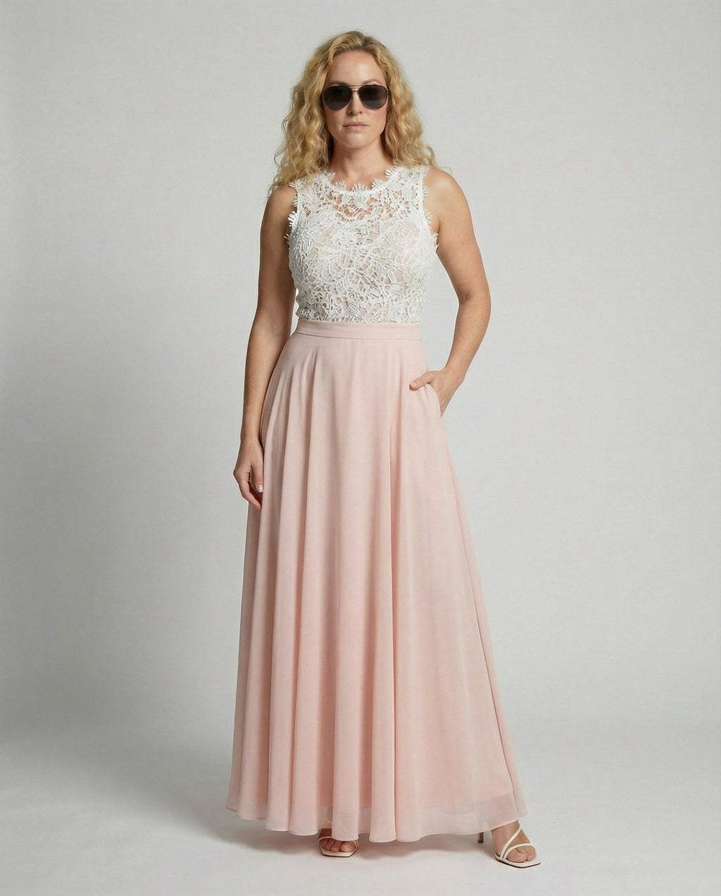 Elegant lace summer dress women