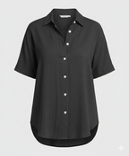 Blouse top women with V-neck