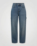 Sparkling Diamond Jeans Women