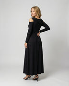 Elegant Split Evening Maxi Dress