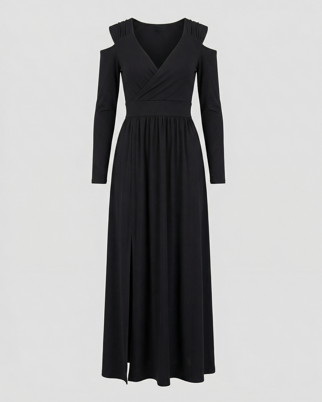 Elegant Split Evening Maxi Dress