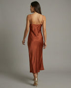 Elegant Satin Dress Women