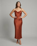 Elegant Satin Dress Women