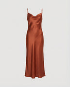Elegant Satin Dress Women