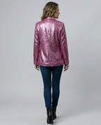 Glittering women's sequin blazer