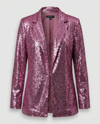 Glittering women's sequin blazer