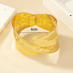 Women's Open Bangle in Stylish, Curved Design