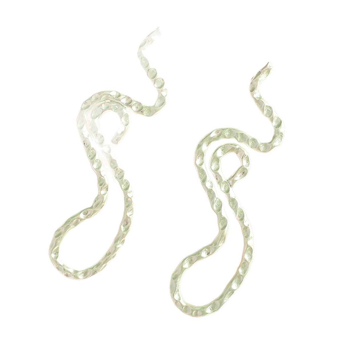Ladies earrings in elegant wave pattern