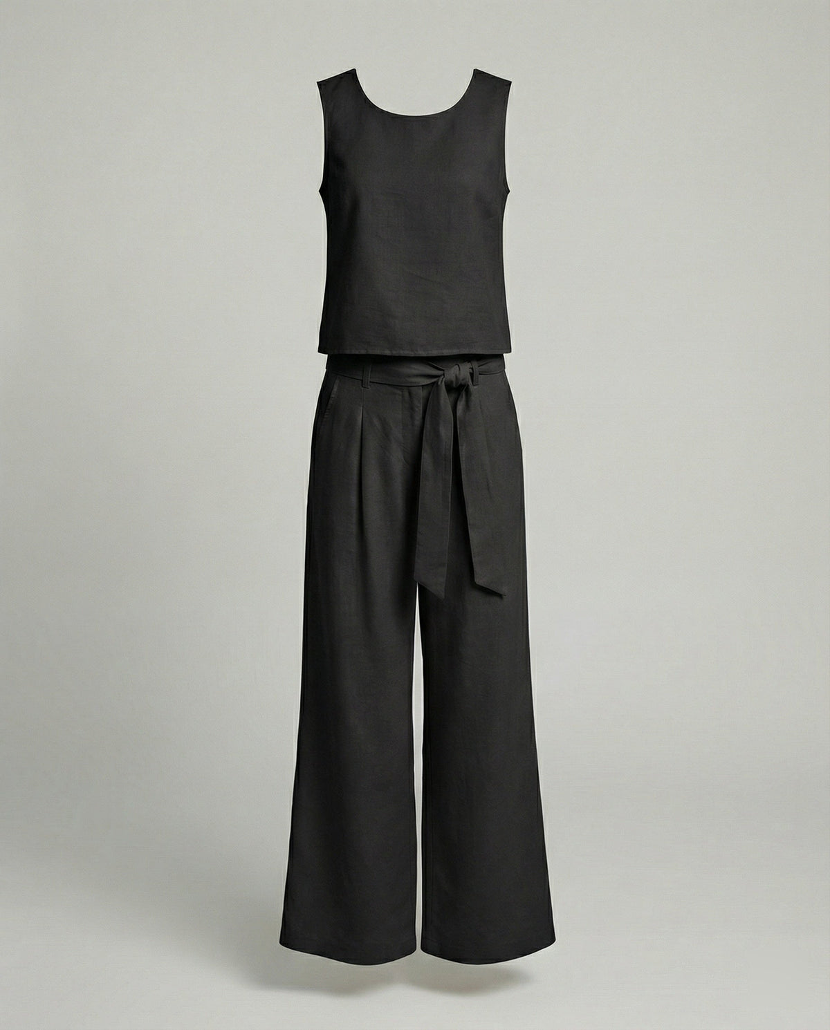 Women's Two-Piece Set Linen Pants