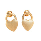 Ladies earrings in elegant heart design
