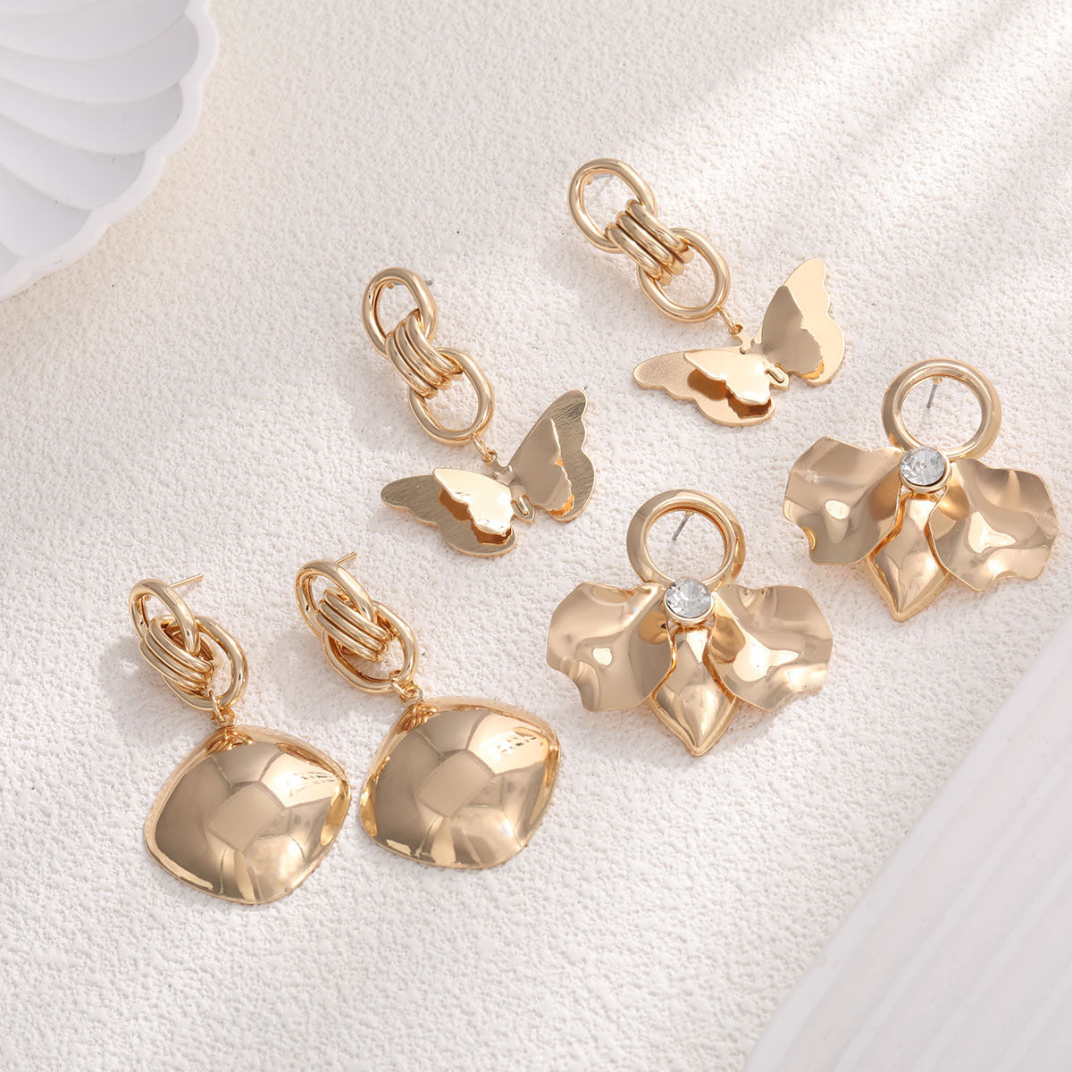 Ladies Elegant and Stylish Earrings with Floral Designs