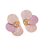 Women's ear clips in elaborate floral pattern