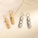 Women Hanging Earrings with Elegant Shell Design