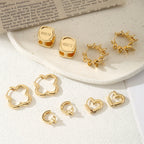 Ladies hoops in unique, sculptural design