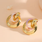 Women's earrings in elegant ring design