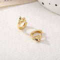 Ladies hoops in unique, sculptural design